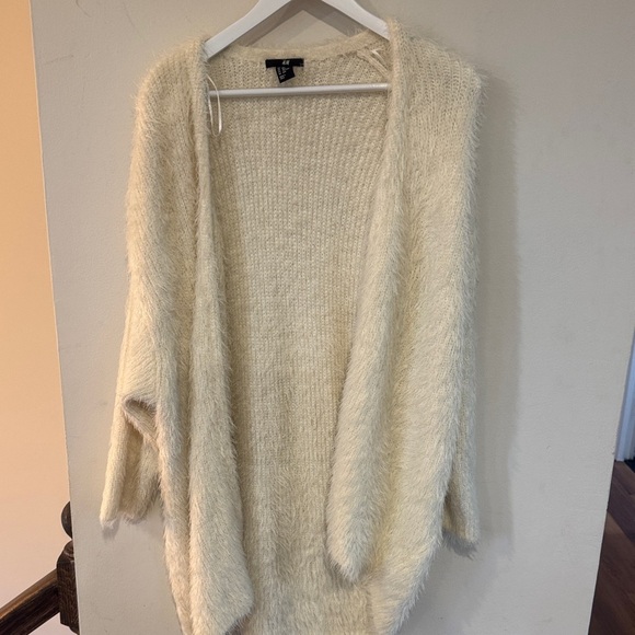 H&M Cream Open-Front Cardigan - Picture 1 of 2